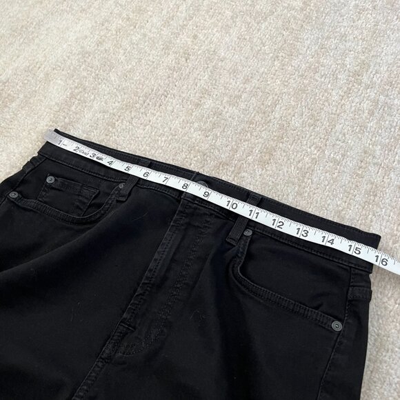 7 For All Mankind Gwenevere High Waist Ankle Black Jeans 31 - Picture 8 of 10